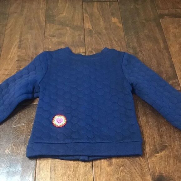 Mim-Pi blue quilted Frenchie coat, size 2T - Picture 7 of 8